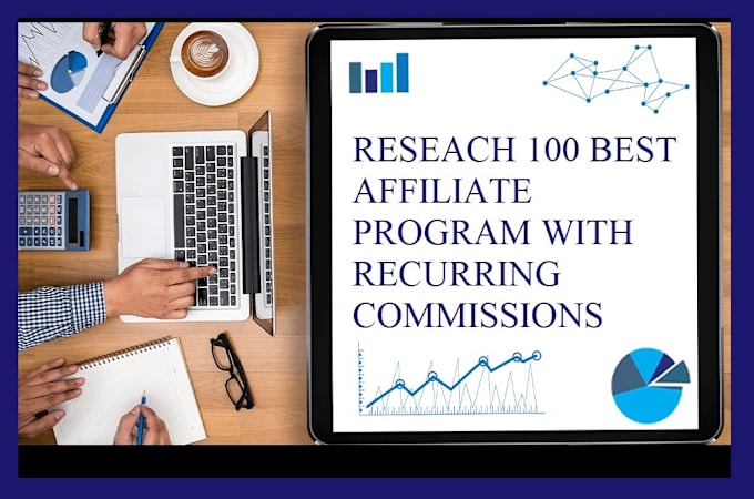 Gig Preview - Research 100 best affiliate products with higher recuring commission