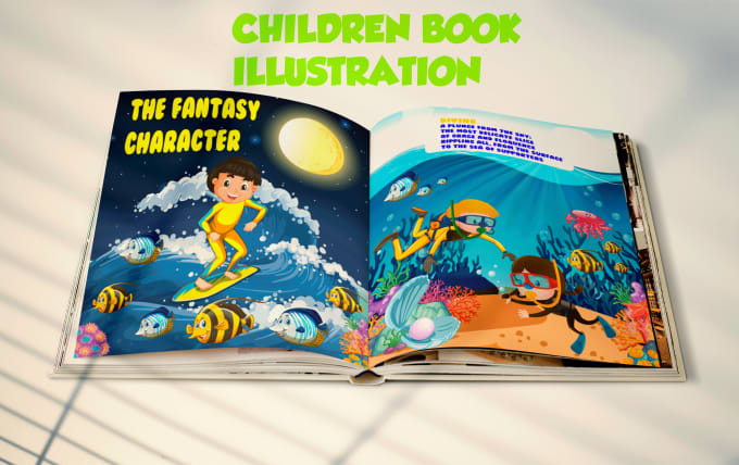 Gig Preview - Draw awesome children book illustration and children story book illustration