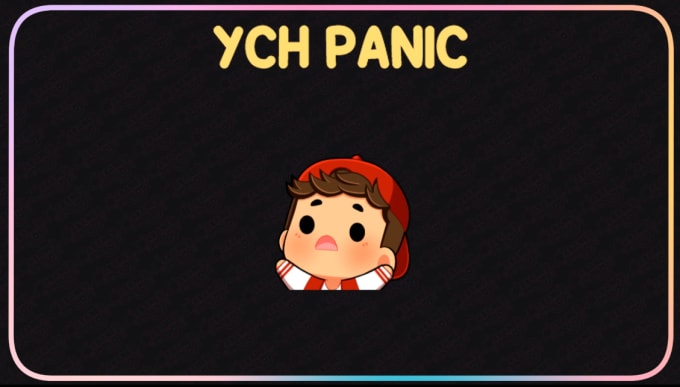 Gig Preview - Create for you adorable chibi emote animated panic ych