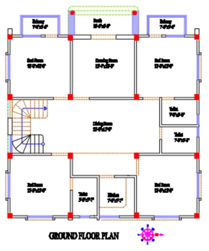 Gig Preview - Design autocad 2d duplex design and floor plans