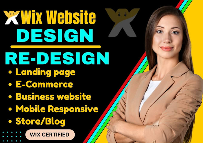 Gig Preview - Create wix website wix website redesign wix modern website wix landing page