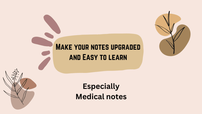 Bestseller - make summaries and notes by your document for medical field