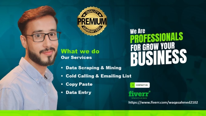 Gig Preview - Build excel cold calling and cold emailing list