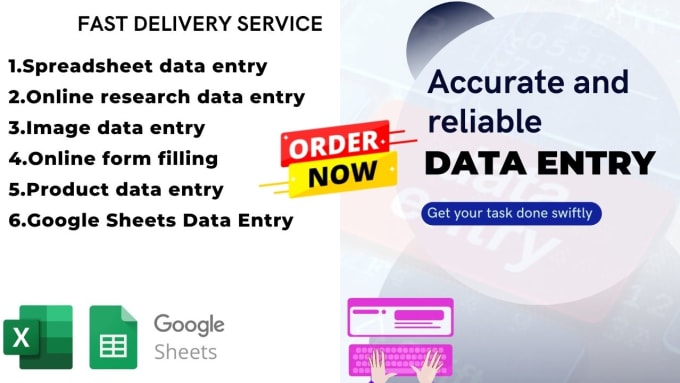 Gig Preview - Do supreme data entry for forms,PDF, products, depictions