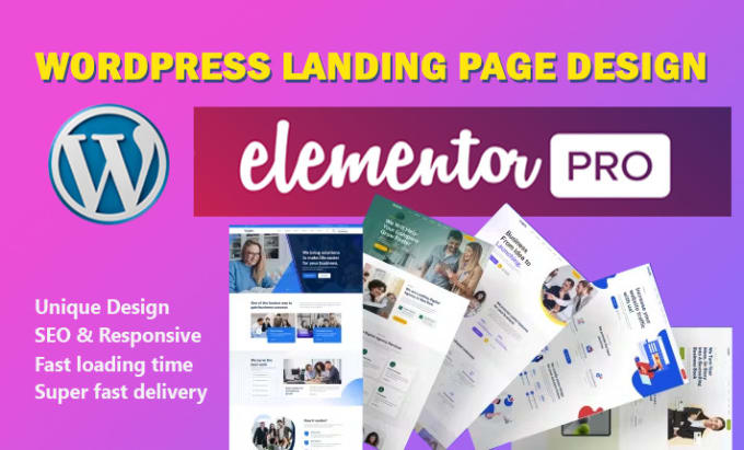 Gig Preview - Wordpress landing page design product landing page wordpress sales page homepage