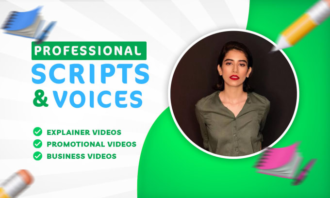 Gig Preview - Do voice over and scriptwriting for your videos