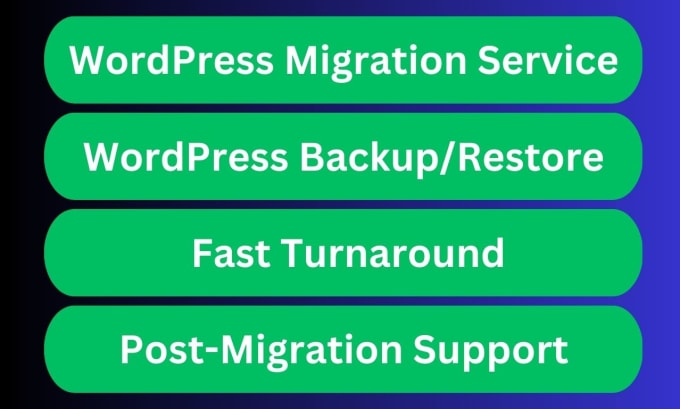 Gig Preview - Backup, migrate, transfer or move your website website