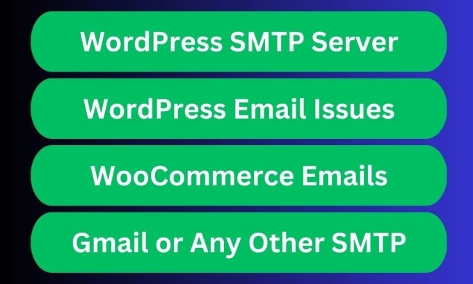 Gig Preview - Setup wordpress SMTP mail server and fix email issues