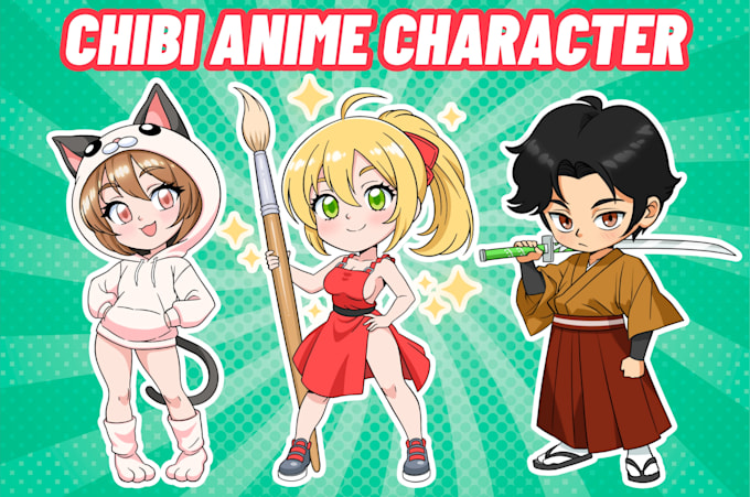 Gig Preview - Draw anime chibi art or chibi character in my style