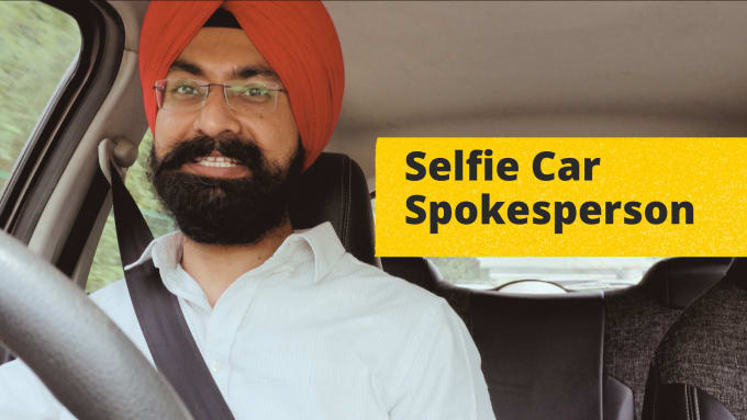 Gig Preview - Create a selfie spokesperson HD video in my car