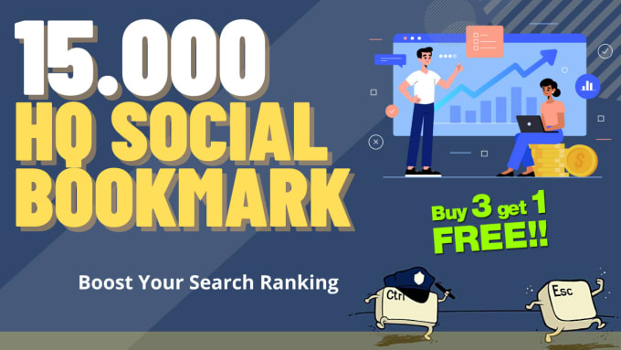 Gig Preview - Hq seo social bookmarks backlinks for your website and youtube