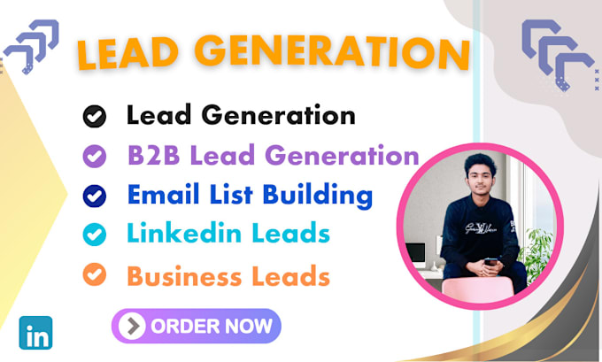 Gig Preview - Do linkedin lead generation, email leads, email finder list building