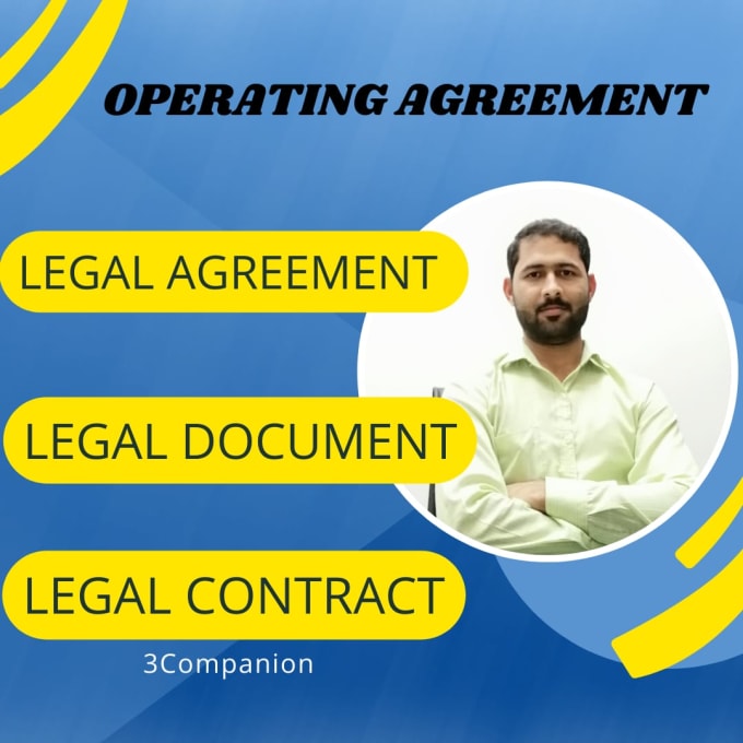 Gig Preview - Prepare a custom operating agreement for your business legal contract