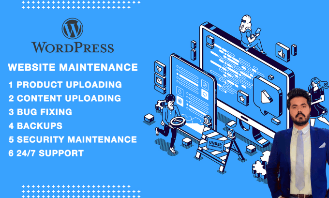 Gig Preview - Provide website maintenance and support for wordpress website