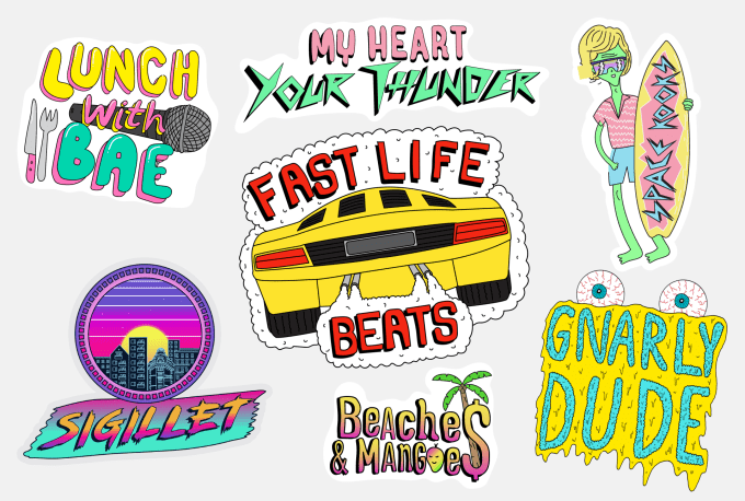 Gig Preview - Create super rad stickers