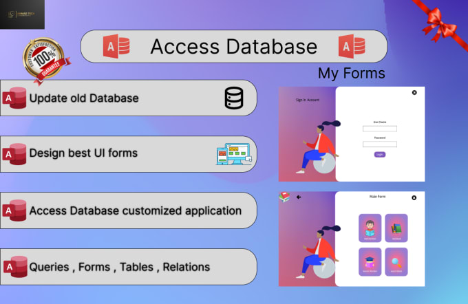 Gig Preview - Develop microsoft access database project and assignments