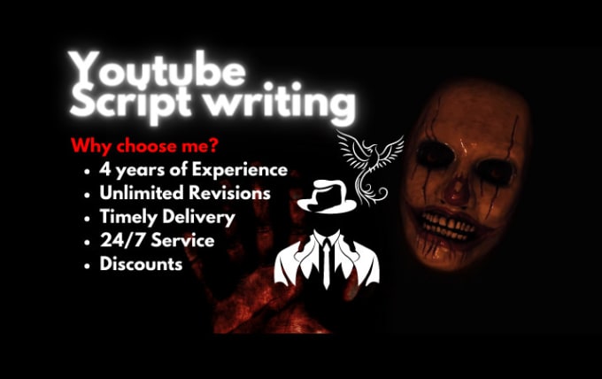 Gig Preview - Write youtube script for space, horror and crime stories