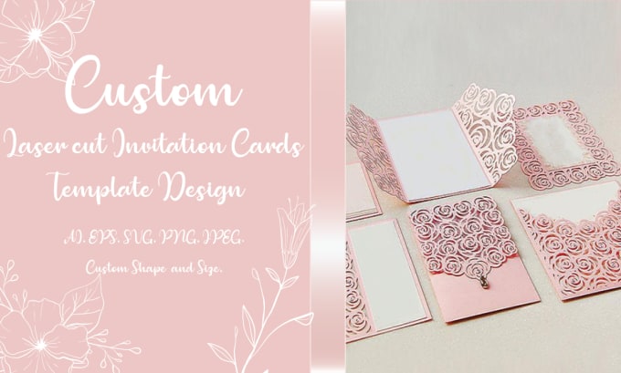 Gig Preview - Design custom laser cut invitation card template