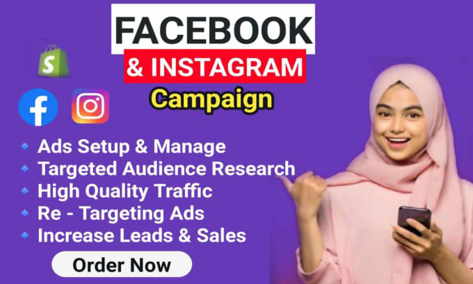 Gig Preview - Creat profitable facebook and instagram ads campaigns