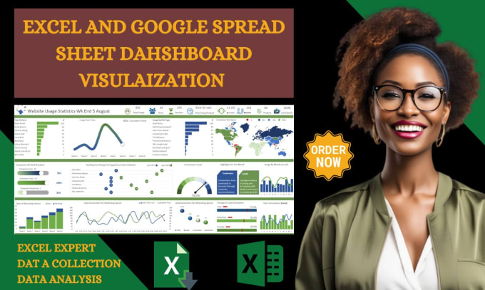 Gig Preview - Create unique dashboards and data analysis in excel and google sheets