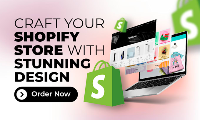 Gig Preview - Design a custom shopify website to elevate your brand