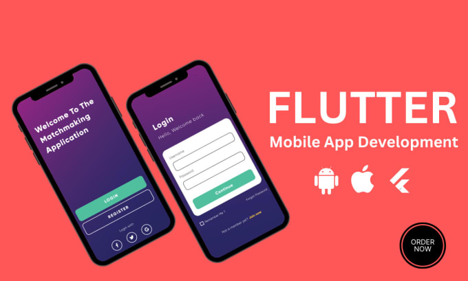 Gig Preview - Be your flutter developer, develop android ios flutter app