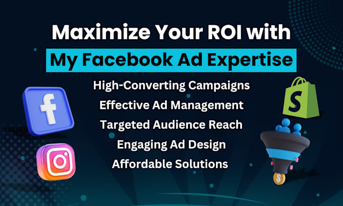 Gig Preview - Be your expert facebook ads manager to grow  your shopify store