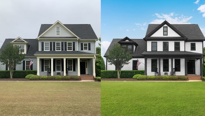 Gig Preview - Any photoshop work or color material edit house exterior interior editing