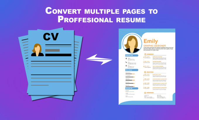 Gig Preview - Convert your CV to an industry professional resume builder, cv writing