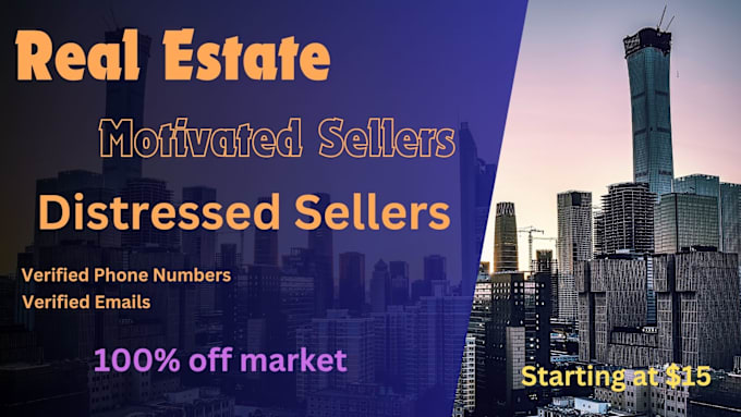 Gig Preview - Provide high quality distressed and motivated sellers leads