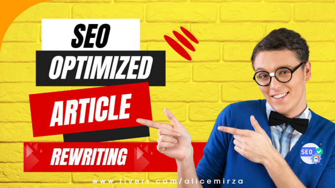 Gig Preview - Do SEO content writing or article rewriting using chatgpt