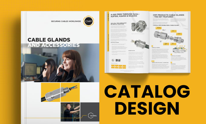 Gig Preview - Do an industrial product catalog design and magazine layout