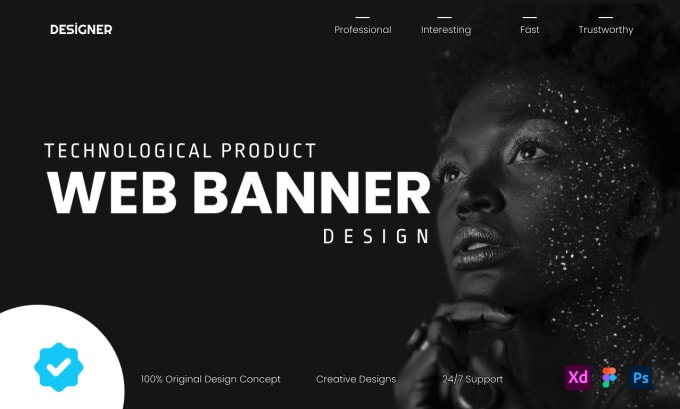 Gig Preview - Design a web banner for your technology product sales site