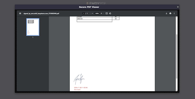 Gig Preview - Secure and easy electronic PDF signing webapp