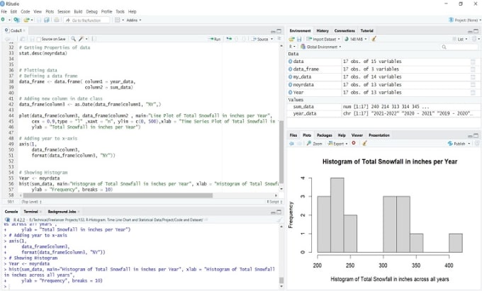 Gig Preview - Do data analysis and machine learning using r studio