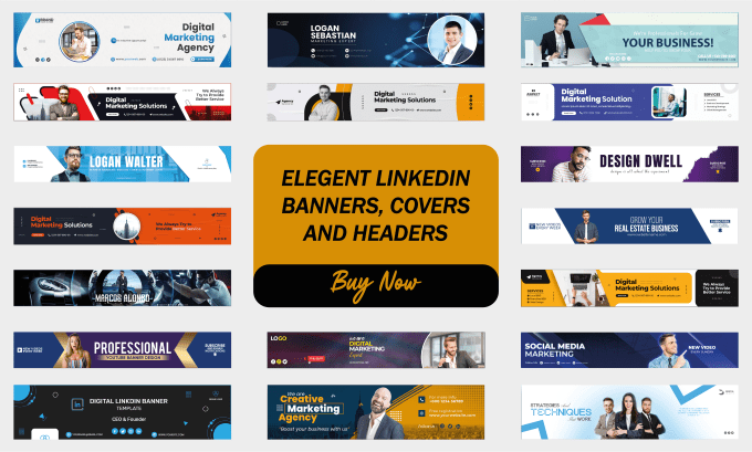 Gig Preview - Design professional linkedin banners facebook covers