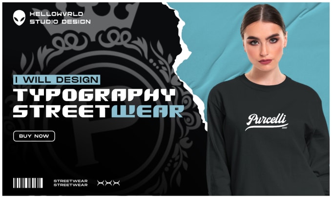 Gig Preview - Design custom and trendy typography t shirt design