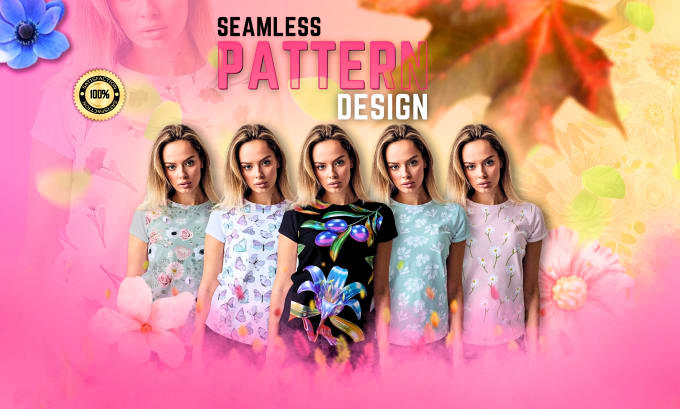 Gig Preview - Design unique seamless watercolor pattern and clothing pattern