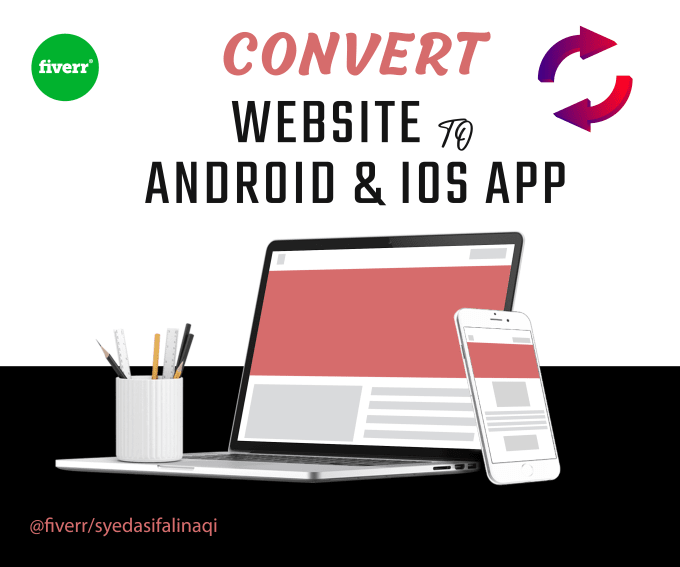 Gig Preview - Convert any website to an android app using the webview app