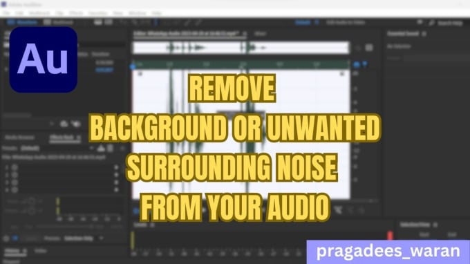 Gig Preview - Remove background noise from your audio or video