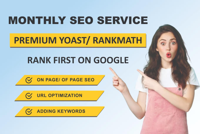 Gig Preview - Do monthly SEO service with updated google algorithm