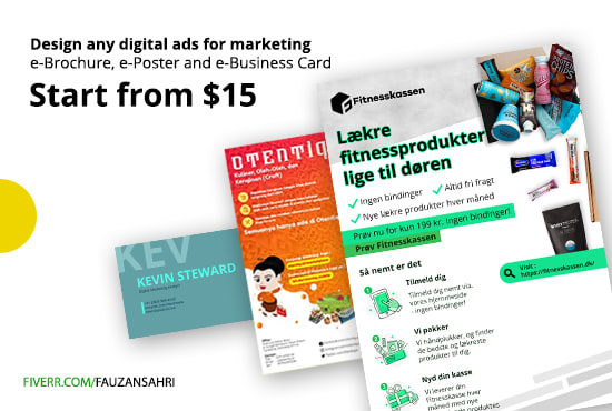 Gig Preview - Design digital ads, brochure, poster, business card