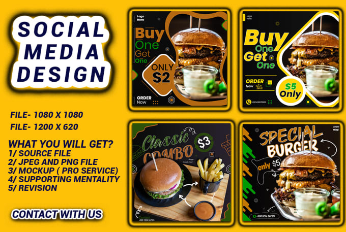 Gig Preview - Make eye catchy social media design for you