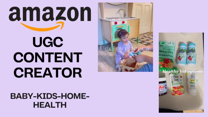 Gig Preview - Create amazon product videos with kids