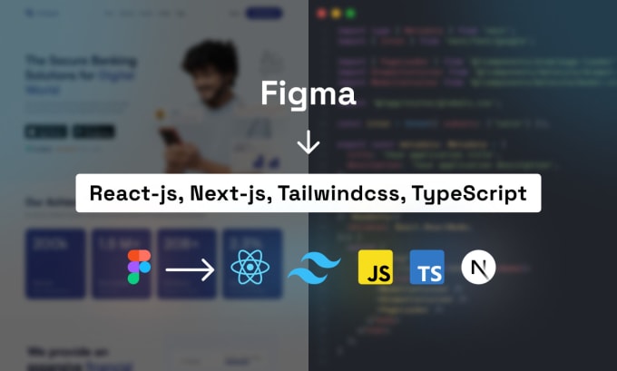 Gig Preview - Convert figma to react,nextjs, tailwindcss, typescript