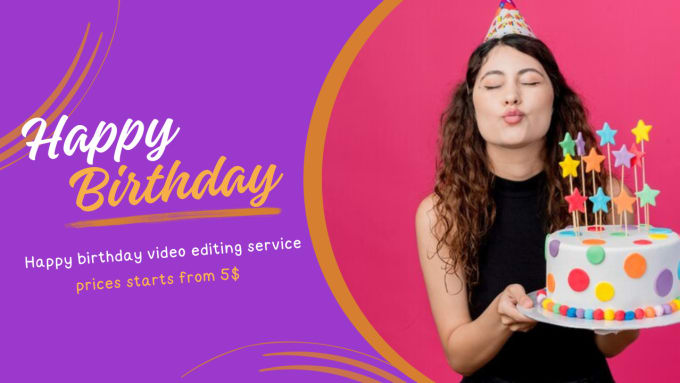 Gig Preview - Make happy birthday videos, add subtitles and video editings