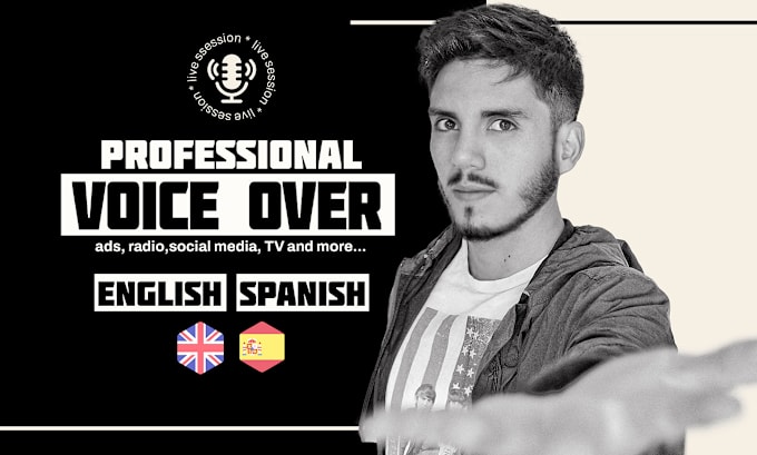 Gig Preview - Dub or record a professional spanish male voice over