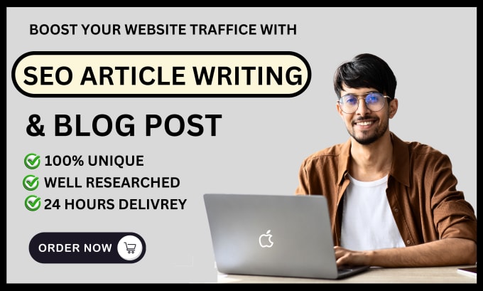 Gig Preview - Be your content writer SEO articles 1500 word and blog posts