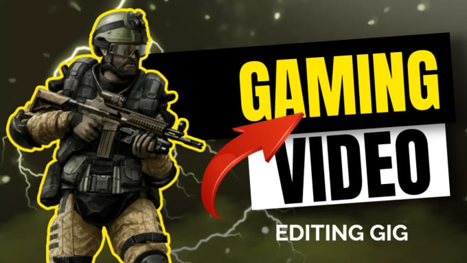 Gig Preview - Do professional gaming video editing services