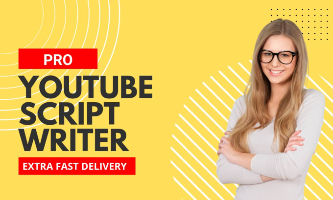 Gig Preview - Write professional youtube script, video script writer